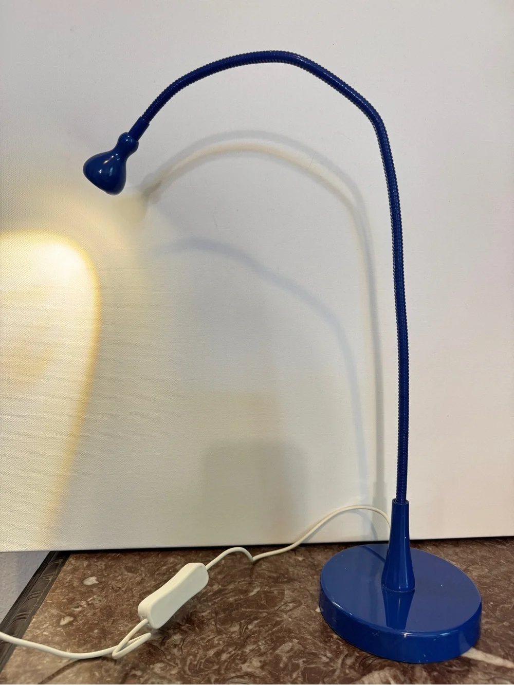 IKEA JANSJO Blue Flexible Articulating Led Desk Hobby Lamp Light Work